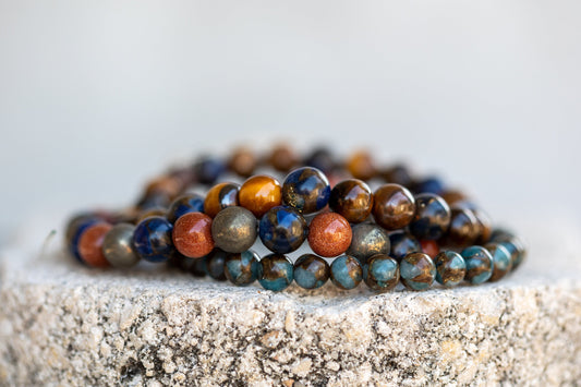 Impression Jasper Gemstone Crystal Bracelet