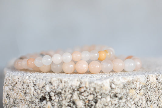 Pink Opal Gemstone Crystal Bracelet