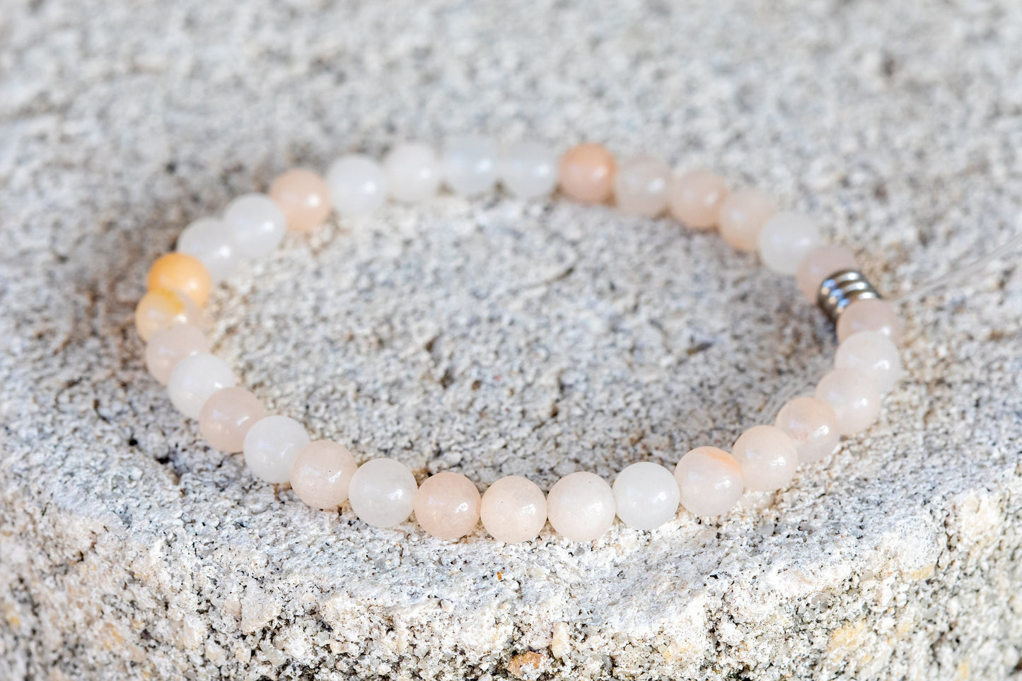 Pink Opal Gemstone Crystal Bracelet