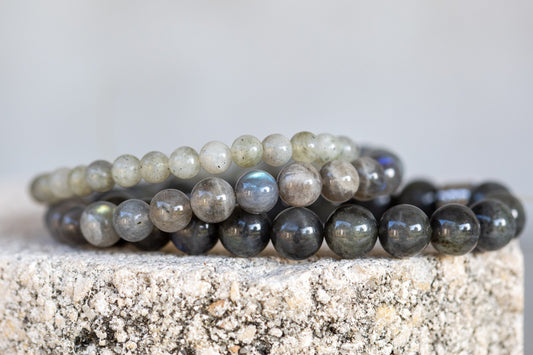 Labradorite Gemstone Crystal Bracelet