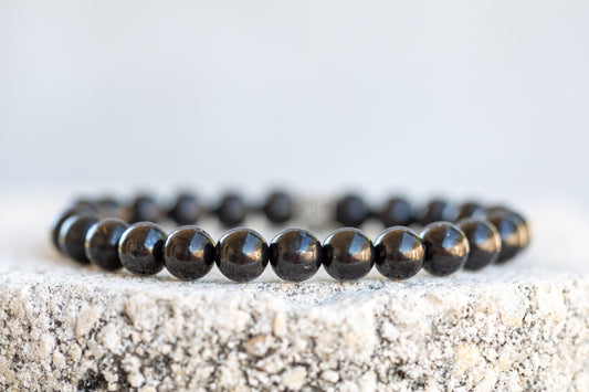 Shungite  (EMF Frequency Blocker) Gemstone Crystal Bracelet