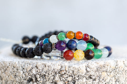 Chakra Gemstone Crystal Bracelet