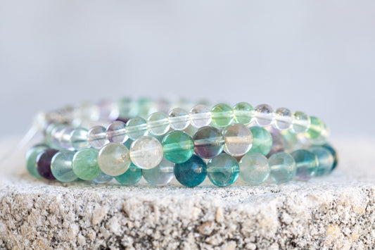 Fluorite Gemstone Crystal Bracelets