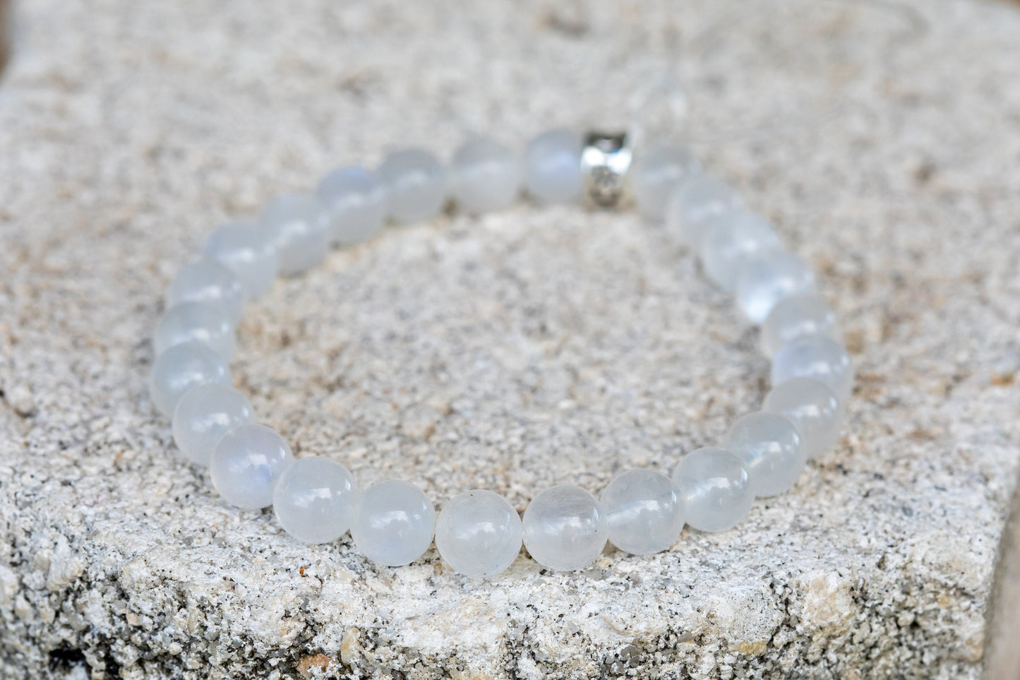 Moonstone Gemstone Crystal Bracelet