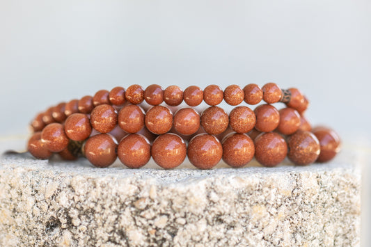 Gold stone Gemstone Crystal Bracelet