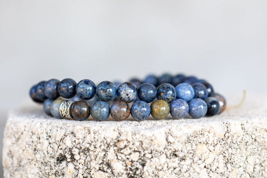 Dumortierite Gemstone Crystal Bracelet