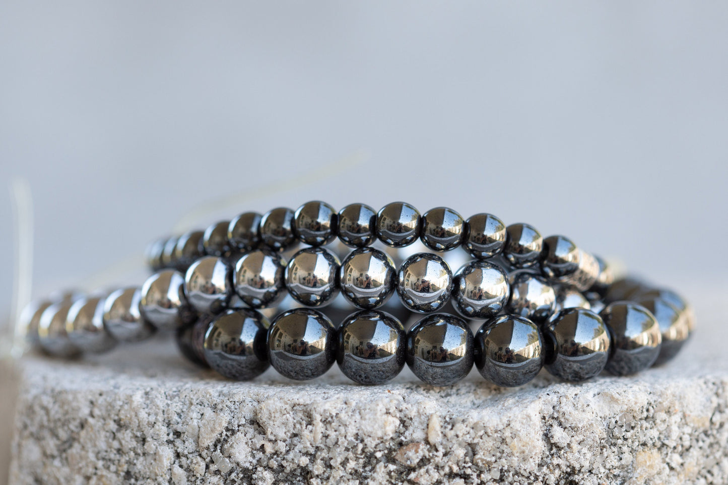 Hematite Gemstone Crystal Bracelet