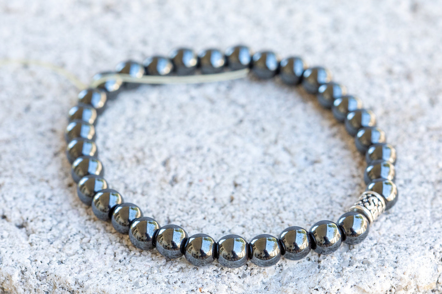 Hematite Gemstone Crystal Bracelet