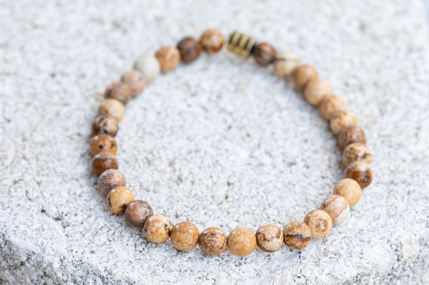 Picture Jasper Yellow Gemstone Crystal Jewelry