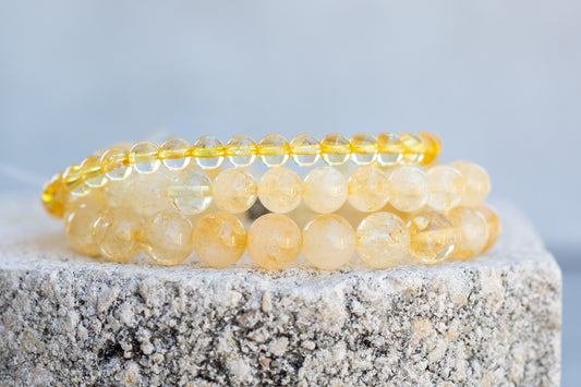 Citrine Gemstone Crystal Bracelet