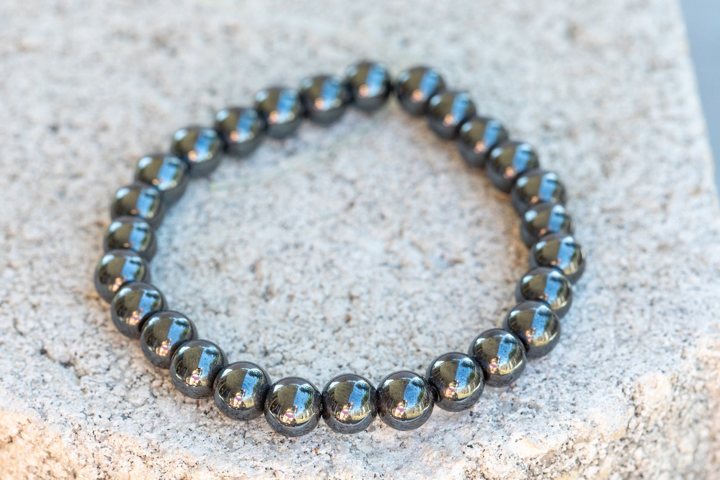 Hematite Gemstone Crystal Bracelet