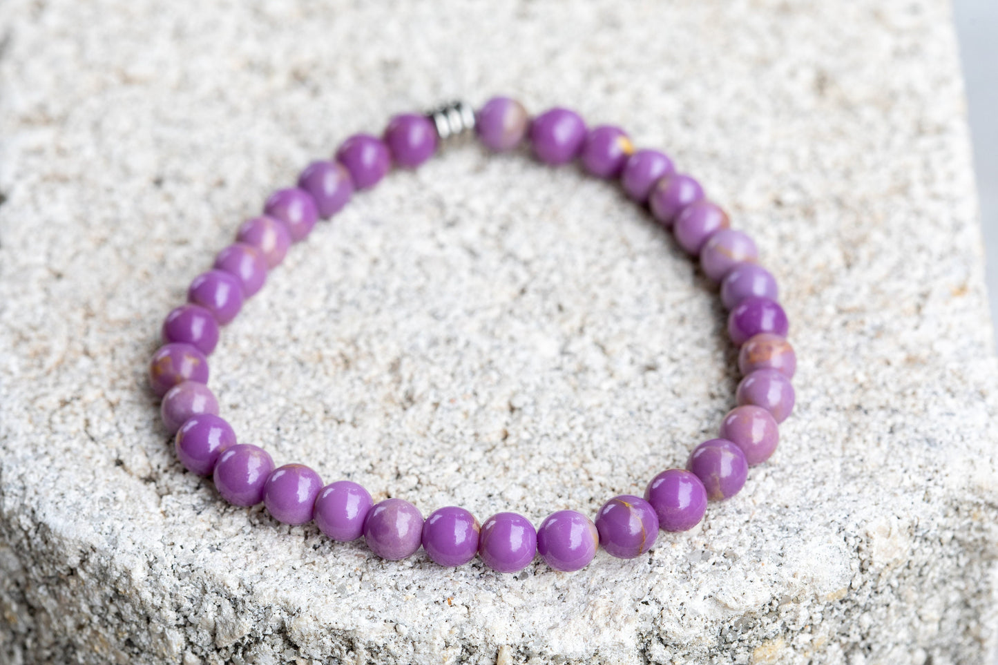 Phosphosiderite Gemstone Crystal Bracelet