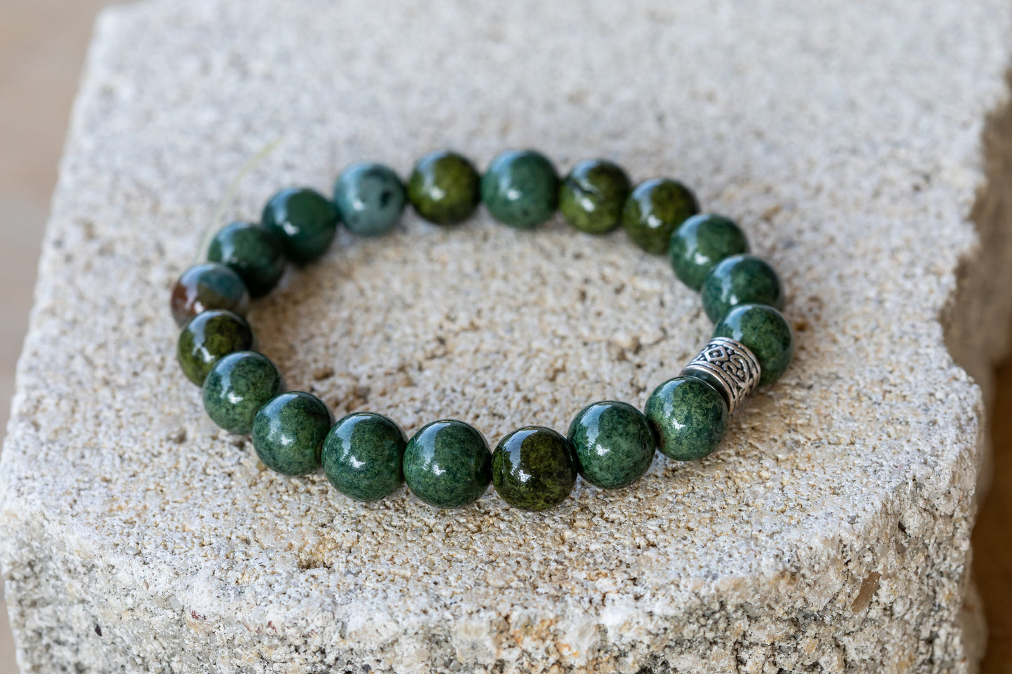 Dyed Pink, Orange, Yellow, Green Quartz Gemstone Crystal Bracelet