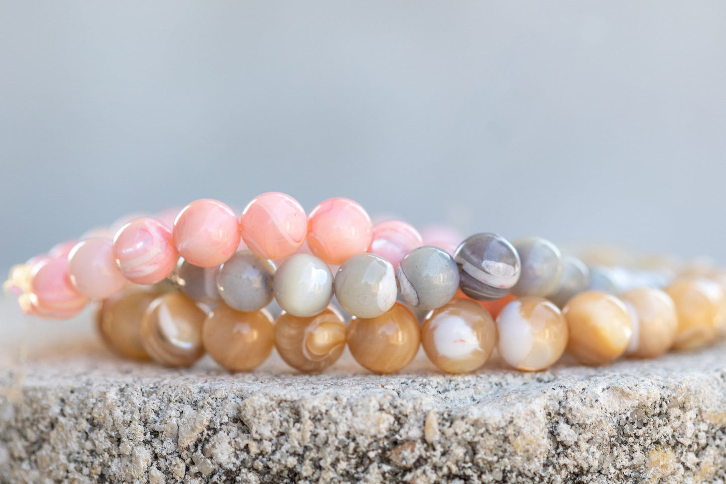 Pearl Gemstone Crystal Bracelet
