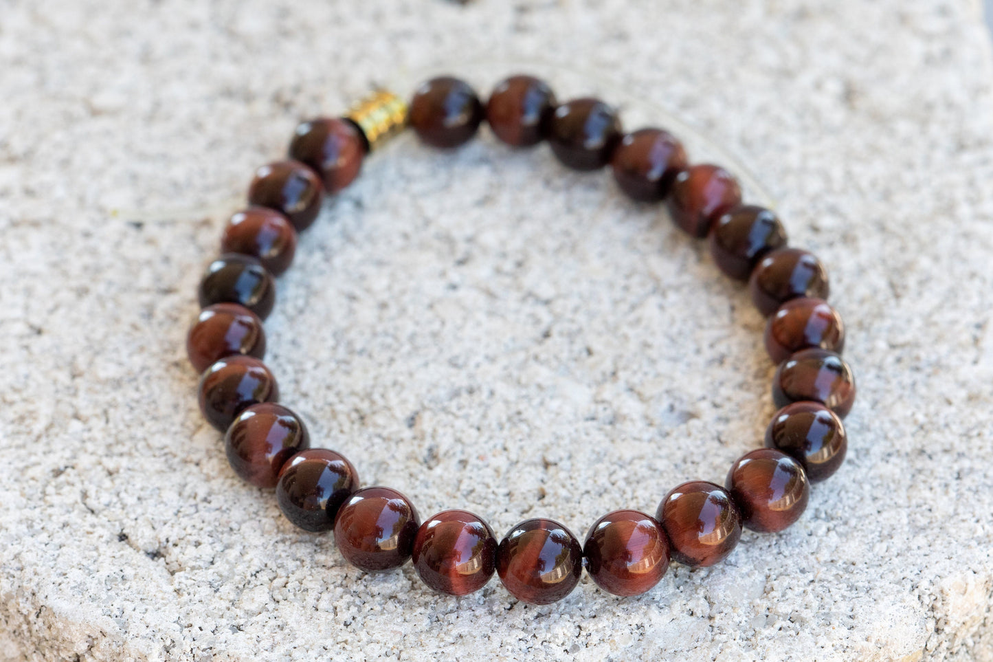 Dyed Tiger's Eye Gemstone Crystal Bracelet
