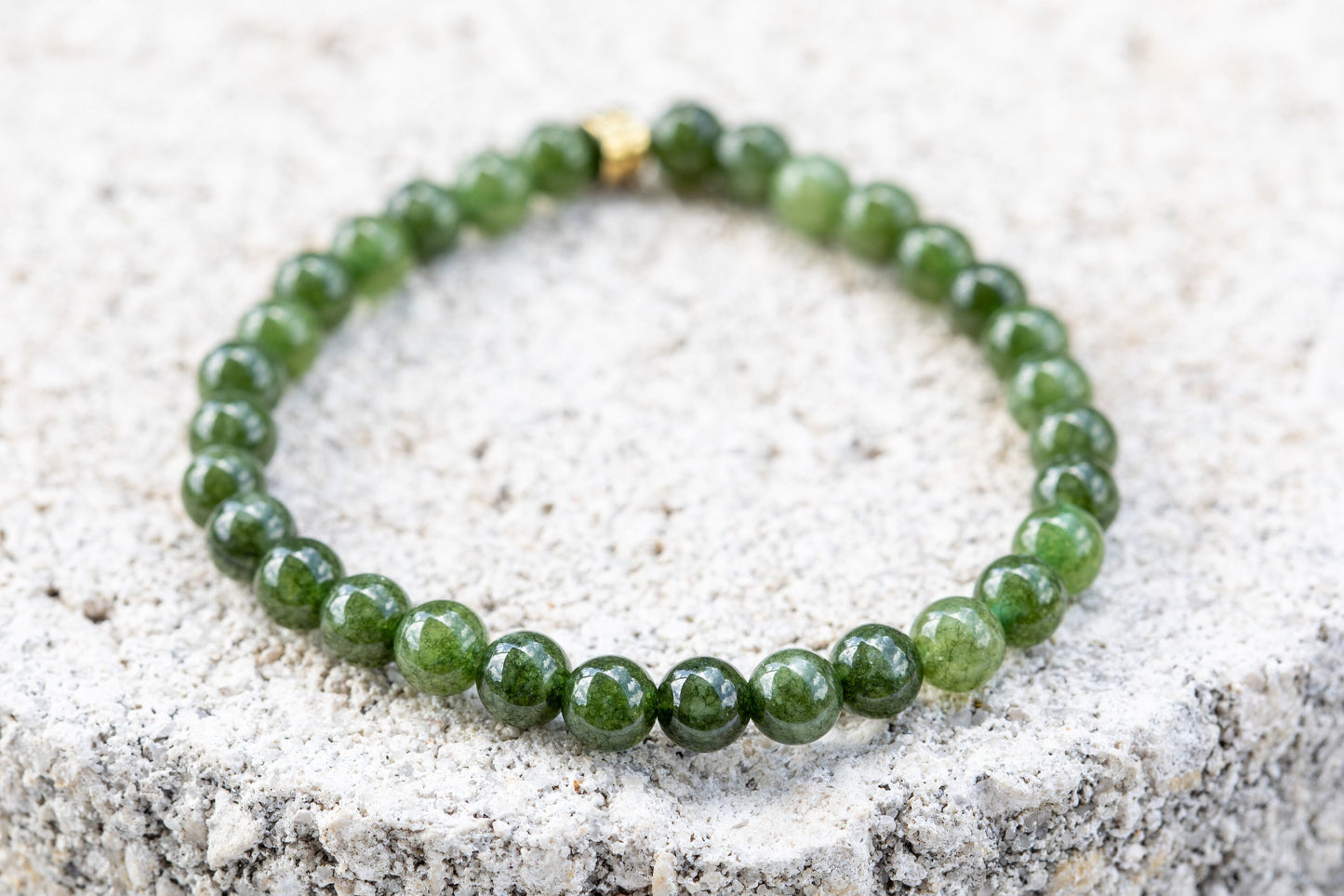 Diopside Gemstone Crystal Bracelet