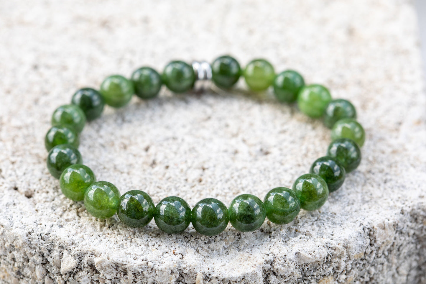Diopside Gemstone Crystal Bracelet