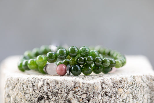 Diopside Gemstone Crystal Bracelet