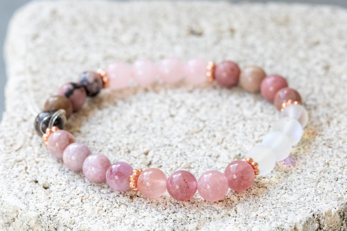 Love & Passion Gemstone Crystal Bracelet
