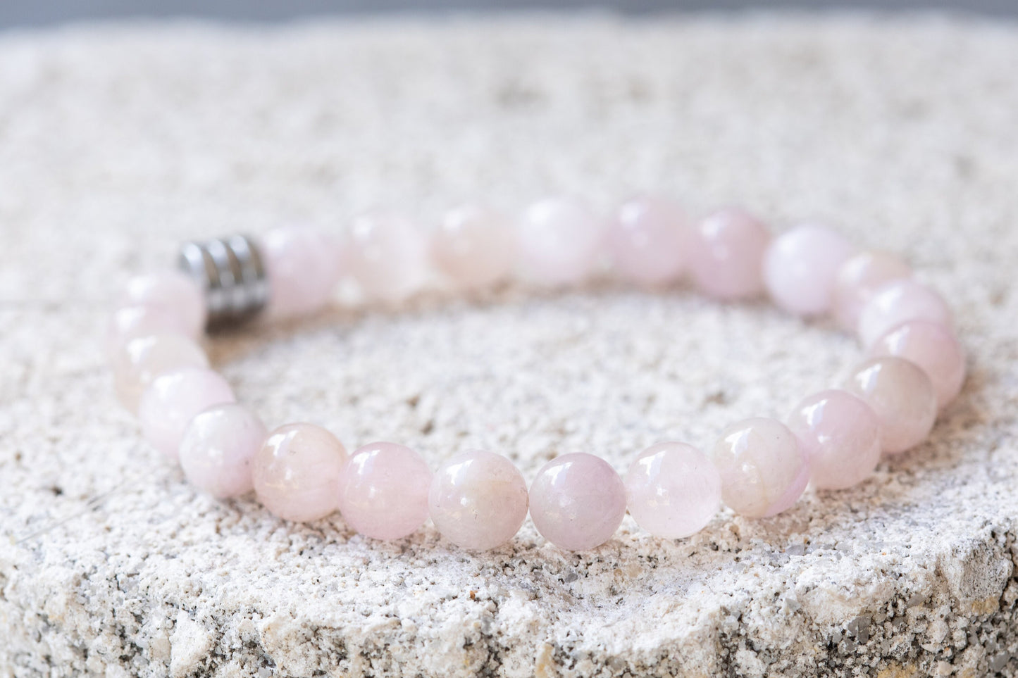 Kunzite Gemstone Crystal Bracelet