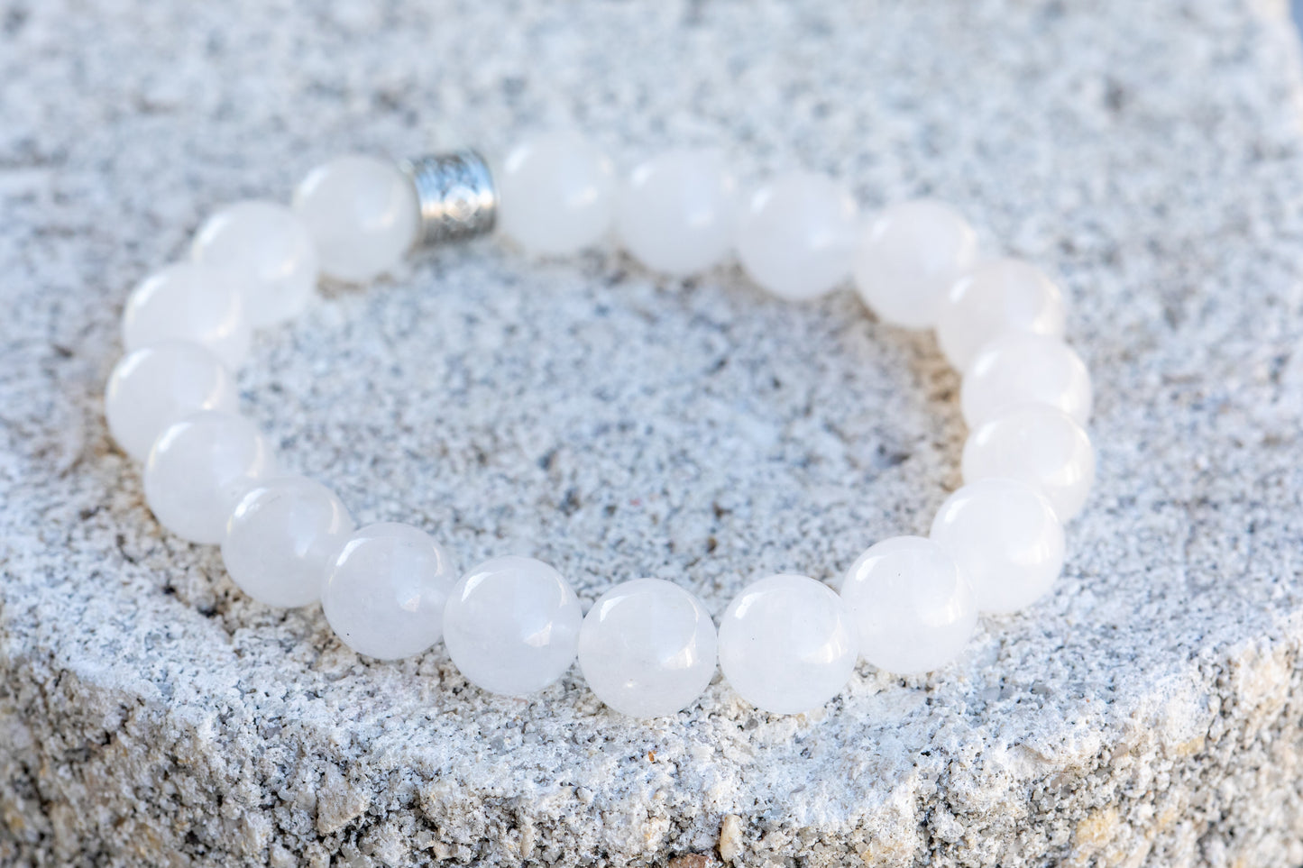 Clear Quartz Gemstone Crystal Bracelet