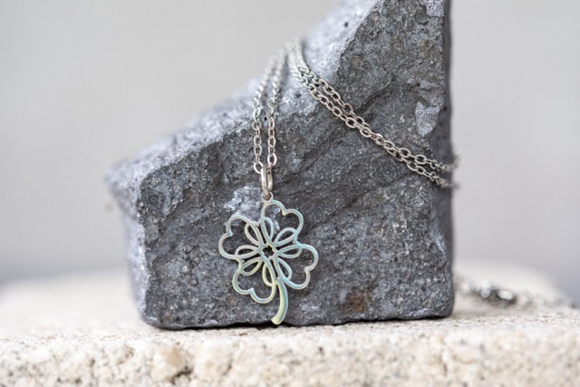 Irish Celtic Clover, 4-Leaf Clover, 3 Leaf Clover Necklace and Pendant