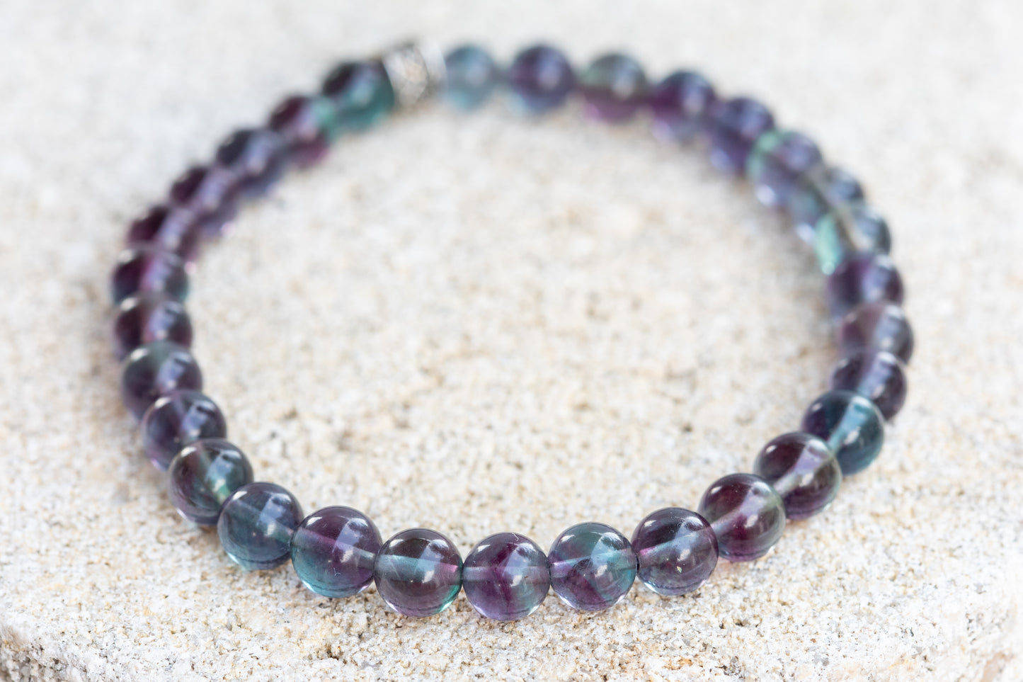 Fluorite Gemstone Crystal Bracelets