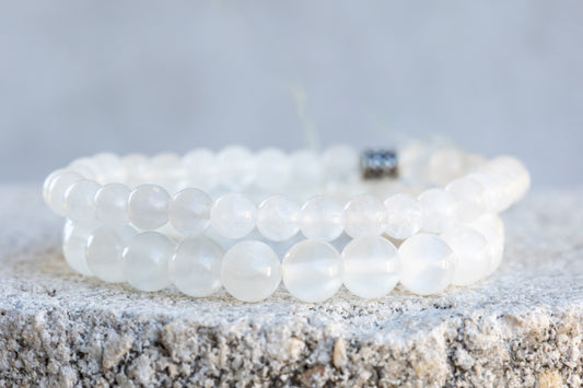 Selenite Gemstone Crystal Bracelet