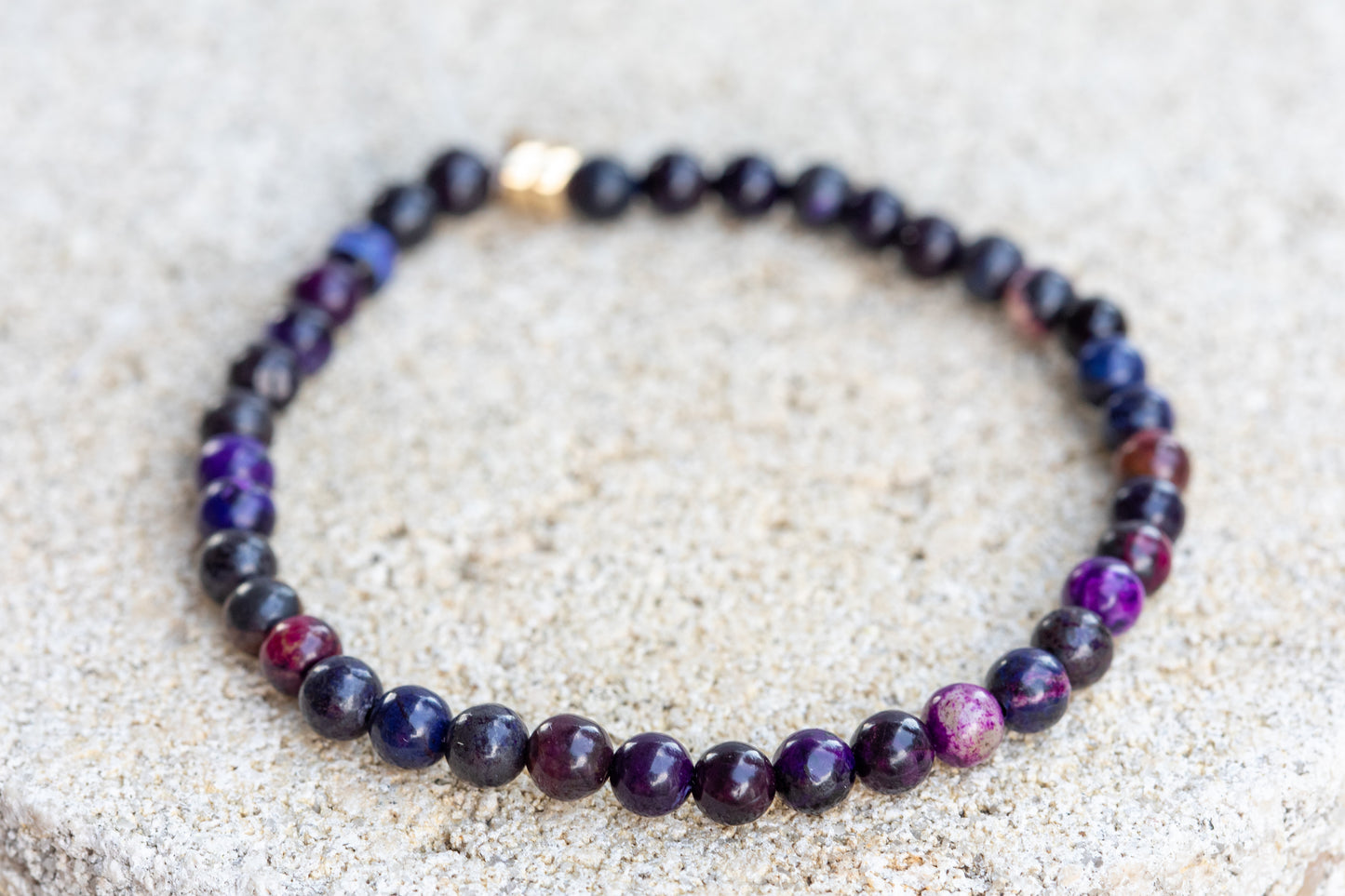 Sugilite Gemstone Crystal Bracelet