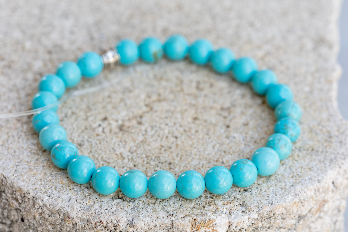 Turquoise Gemstone Crystal Bracelet